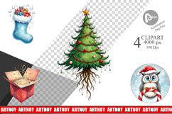 Surreal Festive Clipart Product Image 1