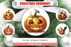 Ornament Surreal Halloween Pumpkins Product Image 1