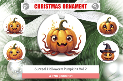 Ornament Surreal Halloween Pumpkins Product Image 1