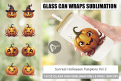 Glass Can Surreal Halloween Pumpkins Product Image 1