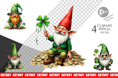 Surreal Shamrock Grunge Sublimation Product Image 1