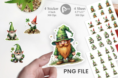 Surreal Shamrock Grunge Sticker Product Image 1