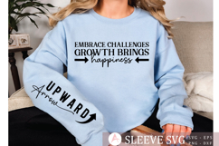 Surround yourself with positive people Sleeve SVG Product Image 1