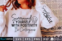 Surround Yourself With Sleeve SVG, Positivity SVG Design Product Image 3