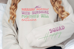 Surround yourself with sunshine positivity Sleeve SVG Product Image 3