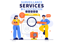 9 Surveillance Services Illustration Product Image 1