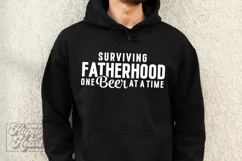 Surviving Fatherhood One Beer At A Time - Fathers Day SVG Product Image 2