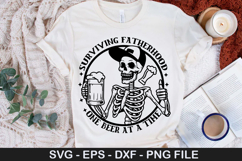 Surviving fatherhood one SVG - Beer Design Product Image 1
