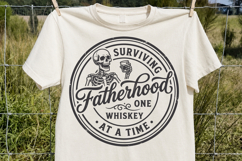 Surviving Fatherhood One Whiskey At A Time SVG Product Image 2