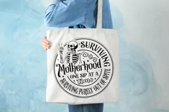 Surviving Motherhood One SVG, Snarky Skulls SVG Design Product Image 3