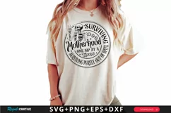 Surviving Motherhood One SVG, Snarky Skulls SVG Design Product Image 1