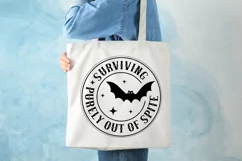 Surviving Purely Out Of Spite SVG, Snarky Skulls SVG Design Product Image 2