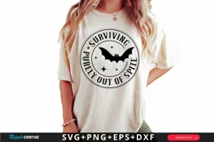 Surviving Purely Out Of Spite SVG, Snarky Skulls SVG Design Product Image 1