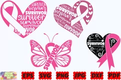 Survivor SVG | Breast Cancer SVG | Cancer Awareness SVG |PNG Product Image 3