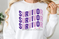 Survivor domestic violence SVG, Stop Domestic Product Image 1