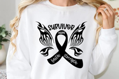 Survivor hope faith strength SVG, cancer awareness SVG Product Image 1