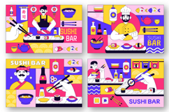10 Sushi Bar Illustration Product Image 2