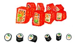 Sushi Set drawing Product Image 1