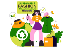 10 Sustainable Fashion Illustration Product Image 1