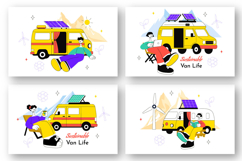 10 Sustainable Van Life Illustration Product Image 2