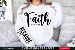 Faith Over Fear SVG Design Product Image 1