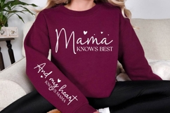 Mama Knows Best SVG Design, Mother&#039;s Day SVG Product Image 2