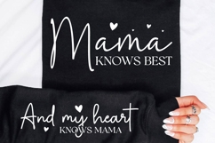 Mama Knows Best SVG Design, Mother&#039;s Day SVG Product Image 3