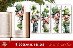 Pig. St Patrick's Day Bookmark, animal Sublimation Design Product Image 1