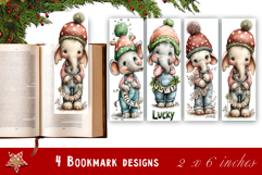 Elephant. St Patrick's Day Bookmark, animal Sublimation Product Image 1