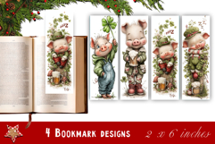 Pig. St Patrick's Day Bookmark, animal Sublimation Design Product Image 1