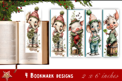 Pig and elephant. St Patrick's Day Bookmark, animal Product Image 1