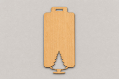 Minimalist Wooden Christmas Tree Gift Tags for Holiday Prese Product Image 1