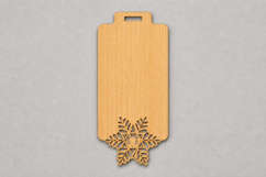 Minimalist Wooden Snowflake Christmas Gift Tags for Holiday Product Image 1