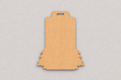 Minimalist Wooden Fringe Christmas Gift Tags for Holiday Product Image 1