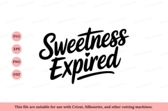 Sweetness Expired script text lettering Product Image 1