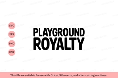 Playground royalty text black white Product Image 1
