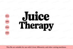 Juice Therapy bold text black typography Product Image 1