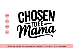 Chosen Mama Text Design lettering typography Product Image 1