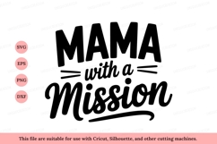 Mama with mission bold text black Product Image 1