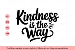Kindness is the way quote lettering calligraphy Product Image 1