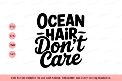Ocean Hair Dont Care Text image Product Image 1