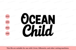 Ocean Child bold lettering text typography Product Image 1