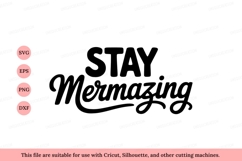 Stay Mermazing Text lettering typography Product Image 1