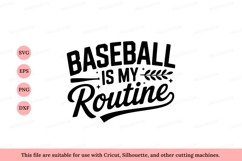 Baseball routine black text sport Product Image 1