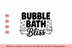 Bubble Bath Bliss Text Art image Product Image 1