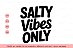 Salty vibes only text keywords Product Image 1