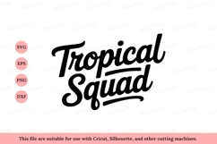 Tropical Squad script lettering black Product Image 1