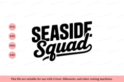 Seaside Squad text typography black Product Image 1