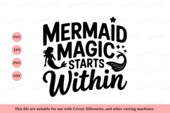 Mermaid magic starts within silhouette Product Image 1