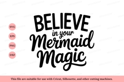 Believe in your mermaid magic inspirational fantasy Product Image 1